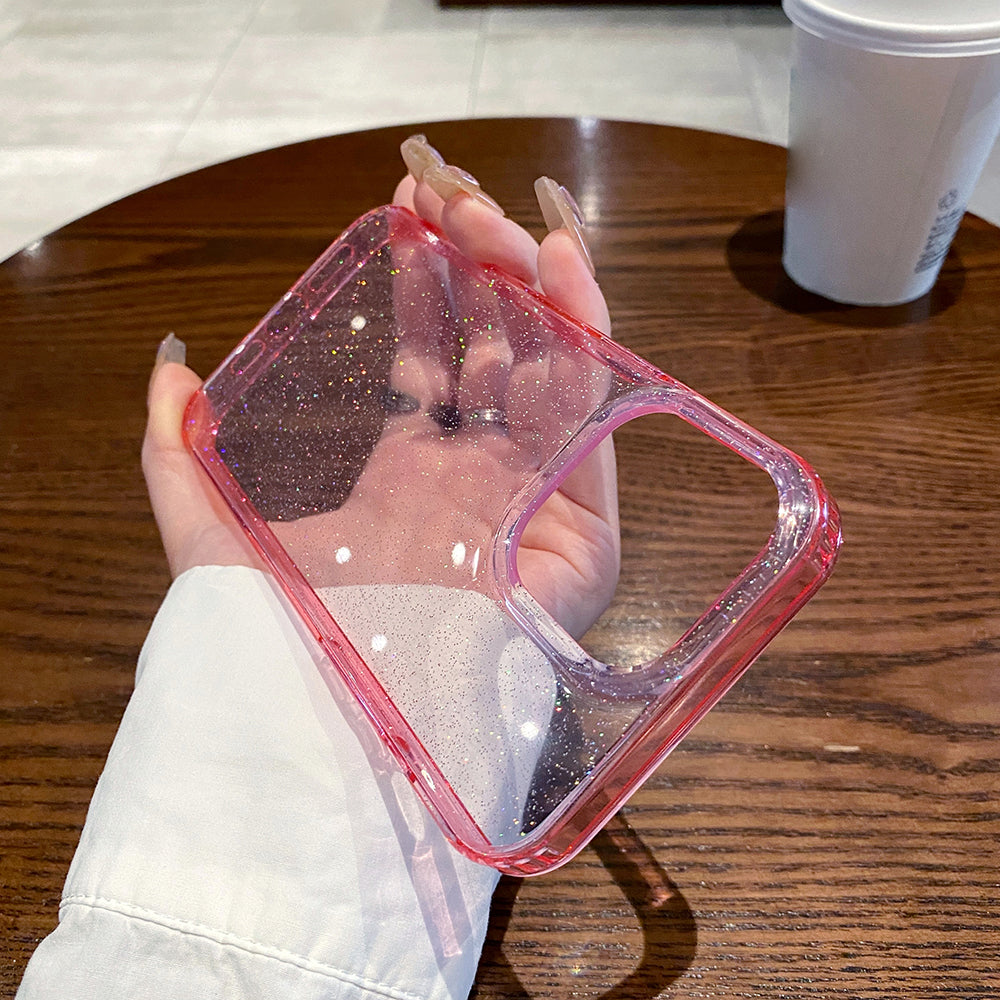 For iPhone 14 Pro Shockproof Back Protective Case Glitter Powder Clear IMD Phone Cover For iPhone 14 Pro Shockproof Back Protective Case Glitter Powder Clear IMD Phone Cover